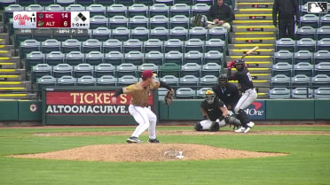 Aeverson Arteaga singles on a line drive to left fielder Titus Dumitru. Scott Bandura scores. Parks Harber to 2nd.