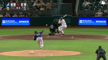 Victor Bericoto singles on a ground ball to third baseman Santiago Espinal. Zach Morgan scores. Thomas Gavello to 3rd. Aeverson Arteaga to 2nd.