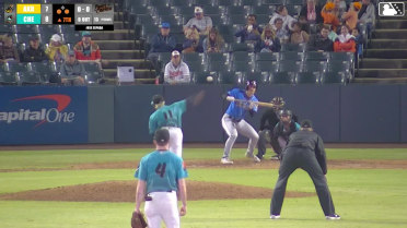 Guy Lipscomb bunt grounds out softly, pitcher Bradley Brehmer to first baseman Anderson De Los Santos. Jake Fox scores. Joe Lampe to 2nd.