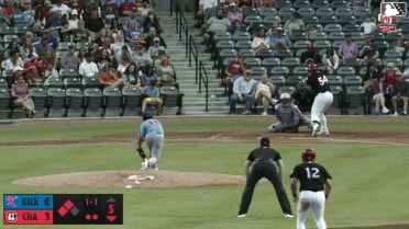 Ruben Ibarra homers (20) on a line drive to left field. Carlos Sanchez scores. Carter Graham scores.