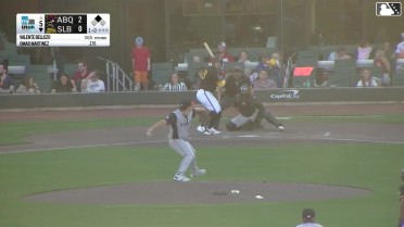 Omar Martinez homers (6) on a fly ball to right field. Nelson Rada scores.