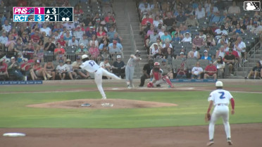 Cam Cannarella homers (7) on a fly ball to left center field.