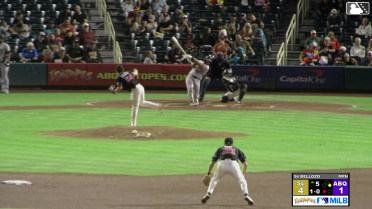 Niko Kavadas homers (15) on a fly ball to right field. Arol Vera scores.