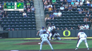 Walker Martin out on a sacrifice fly to center fielder Jonny Farmelo. Jancel Villarroel scores.