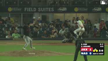 Zach Pop Ball to Luke Adams