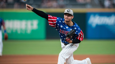 Gonzalez Hits First Triple-A Home Run in 9-5 Loss