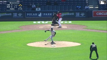 Kristian Campbell hit by pitch. Nathan Hickey scores. Braiden Ward to 3rd. Mickey Gasper to 2nd.