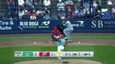 Benny Montgomery singles on a line drive to right fielder Raylin Heredia. Conner Capel scores.