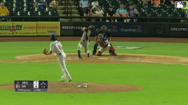 Peter Solomon strikes out his eighth batter