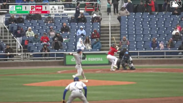 Tyler McDonough homers (2) on a fly ball to center field.