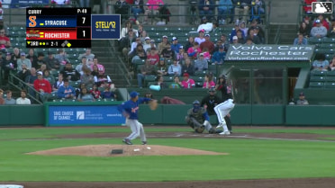 Andrew Pinckney homers (7) on a line drive to left center field. Abimelec Ortiz scores.