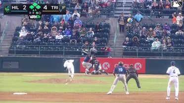 Slade Caldwell hit by pitch. Modeifi Marte scores. Adrian Rodriguez to 3rd. Ruben Santana to 2nd.