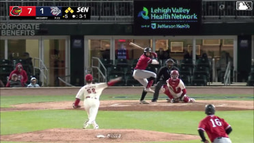 Phillip Glasser walks. Robert Hassell III scores. Riley Adams to 3rd. Yohandy Morales to 2nd.