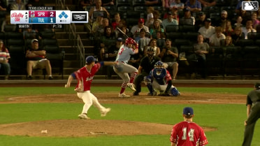 Noah Mendlinger out on a sacrifice fly to center fielder Kendall George. Trey Paige scores. Zach Levenson to 3rd.