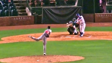 Cole Mathis' first homer of the Fall League