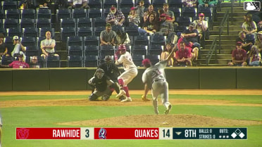 Kendrey Maduro homers (10) on a fly ball to center field.