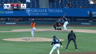 Andrew Velazquez singles on a ground ball to right fielder Turner Hill. Jack Hurley scores.