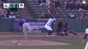 Ronny Simon out on a sacrifice fly to left fielder Gabriel Gonzalez. Dominic Fletcher scores.