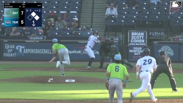 Dax Kilby singles on a ground ball to right fielder Adolfo Sanchez. Anthony Potestio scores. Luke Pettitte to 3rd.