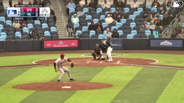 Alberto Barriga homers (6) on a fly ball to left center field.