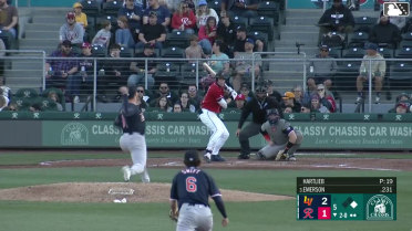 Colt Emerson triples (1) on a ground ball to right fielder Junior Perez. Carson Taylor scores.
