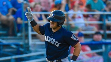 Dominguez' First Homer Provides Patriots' Second Straight Late-Inning Win
