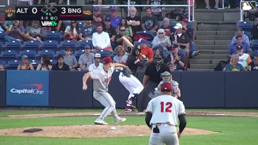 Vincent Perozo homers (8) on a fly ball to left field.