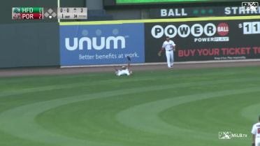 Rafaela's diving catch for Sea Dogs