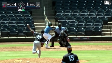 Clark Elliott homers (2) on a fly ball to right center field.