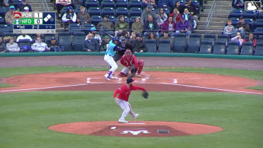 Bryant Betancourt out on a sacrifice fly to right fielder Tyler McDonough. Benny Montgomery scores. Andy Perez to 3rd.