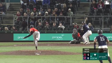 Will Wilson singles on a line drive to right fielder Victor Bericoto. Jhonny Pereda scores.