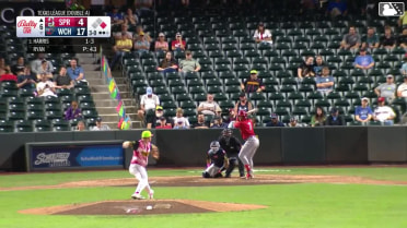 Dakota Harris homers (4) on a fly ball to left center field. Chase Davis scores.