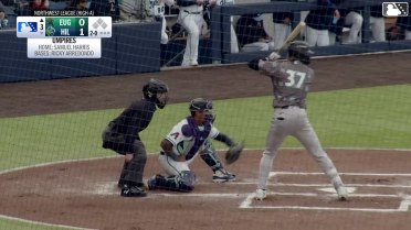 Walker Martin homers (3) on a fly ball to left field.