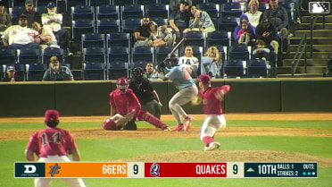 Cesar Quintas singles on a ground ball to right fielder Jonny McGill. Ricardo Cova scores. Korbyn Dickerson to 3rd. Cesar Quintas to 2nd.