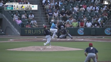 Mario Camilletti homers (5) on a fly ball to left center field. Andy Weber scores.
