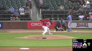 Alex Ramírez doubles (16) on a fly ball to center fielder Samuel Zavala. Owen Ayers scores.