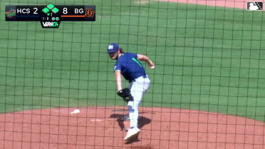 Nathan Flewelling doubles (14) on a sharp line drive to right fielder Marcos Torres. Bryan Broecker scores. Jhon Diaz scores. Tony Santa Maria scores.