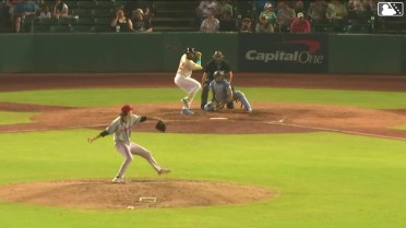 Albert Fabian homers (2) on a fly ball to right field.