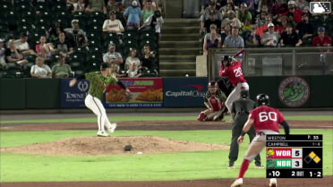 Cameron Weston In play, run(s) to Kristian Campbell