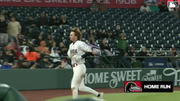 Mike Sirota hits his sixth home run of the season