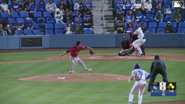 Emil Morales doubles (6) on a fly ball to center fielder Roldy Brito. Jose D. Hernandez scores. Landyn Vidourek scores.