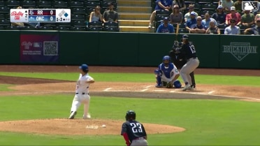 Cooper Johnson homers (1) on a fly ball to left field. Michael Helman scores.