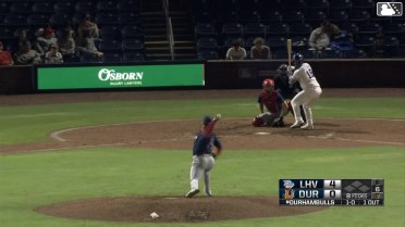 Dom Keegan homers (2) on a fly ball to right field.