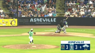 Chandler Pollard homers (3) on a fly ball to center field.