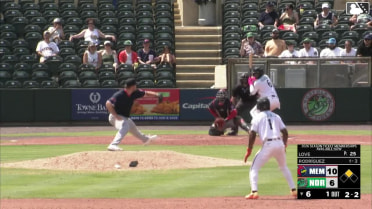 Johnathan Rodríguez doubles (11) on a line drive to left fielder Matt Koperniak. Enrique Bradfield Jr. scores.