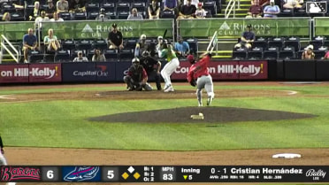 Cristian Hernández doubles (13) on a fly ball to left fielder T.J. McCants. Brendan Jones scores. Ryan Ignoffo scores.