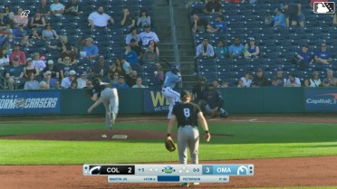 Rudy Martin Jr. homers (1) on a fly ball to left field.