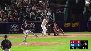 Sean Keys triples (2) on a sharp line drive to right fielder Colby Thomas. Josh Kasevich scores.