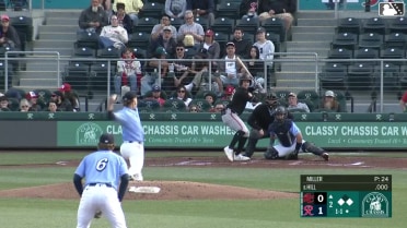 Turner Hill singles on a ground ball to right fielder Rhylan Thomas. Grant McCray scores. Logan Porter to 2nd.