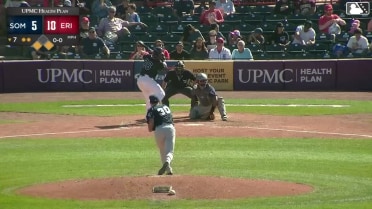 Zyhir Hope singles on a line drive to right fielder DJ Gladney. Seth Stephenson scores. Viandel Pena to 2nd.